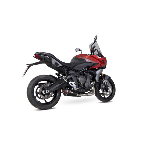 Scorpion Exhaust Triumph Tiger Sport 660 2022 - 2023 Serket Taper Full System Carbon Fibre Sleeve